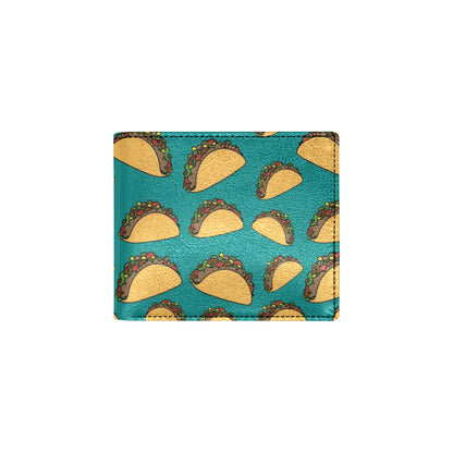 Taco Pattern Print Design TC07 Men's ID Card Wallet