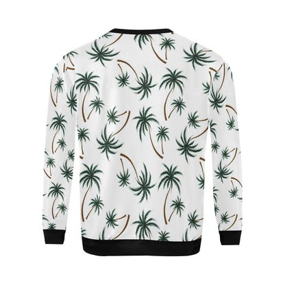 Palm Tree Pattern Print Design PT07 Men Long Sleeve Sweatshirt