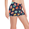 Apple Pattern Print Design AP09 Yoga Shorts