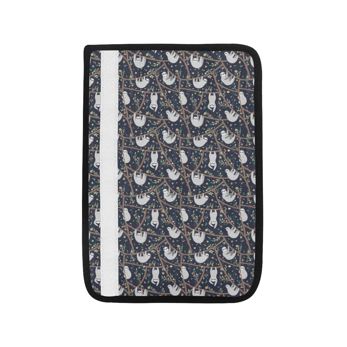 Sloth Happy Design Themed Print Car Seat Belt Cover
