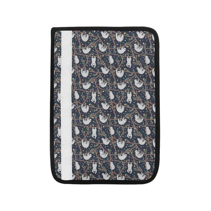 Sloth Happy Design Themed Print Car Seat Belt Cover