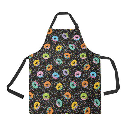 Donut Pattern Print Design DN012 Apron with Pocket