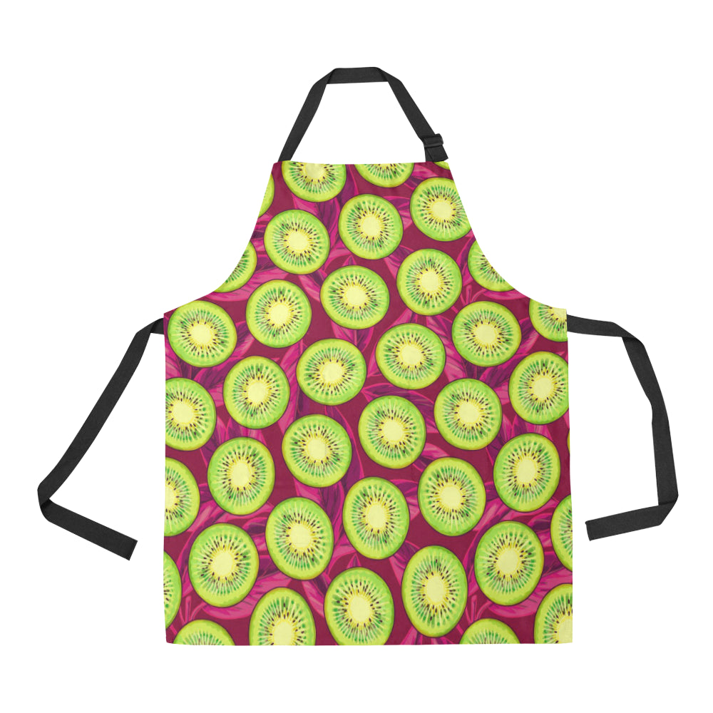 Kiwi Pattern Print Design KW05 Apron with Pocket