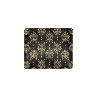 Aztec Wolf Pattern Print Design 04 Men's ID Card Wallet