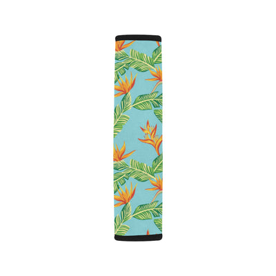 Bird Of Paradise Pattern Print Design BOP04 Car Seat Belt Cover