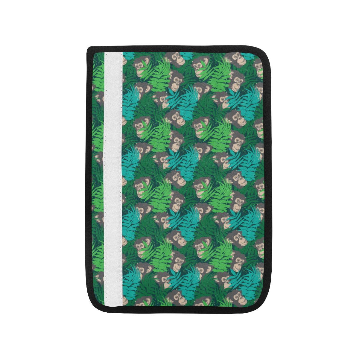 Chimpanzee Pattern Print Design 01 Car Seat Belt Cover