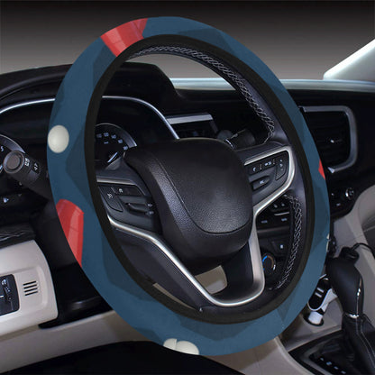 Beer Pong Pattern Print Design 01 Steering Wheel Cover with Elastic Edge