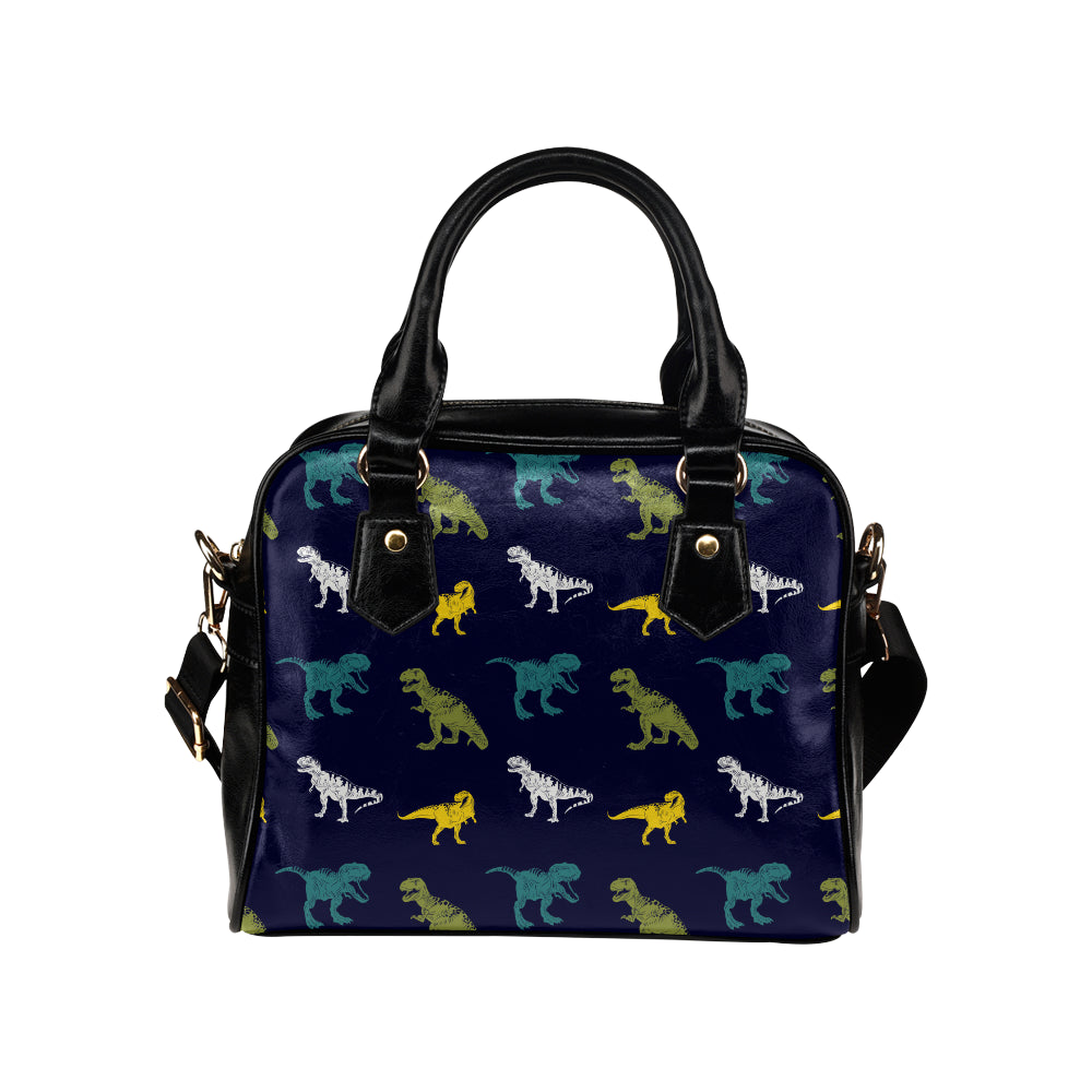 T Rex Pattern Print Design A07 Shoulder Handbag