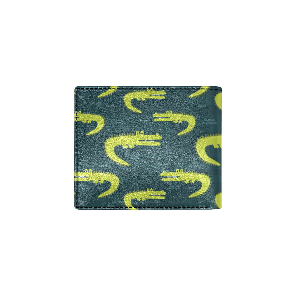 Alligator Pattern Print Design 03 Men's ID Card Wallet