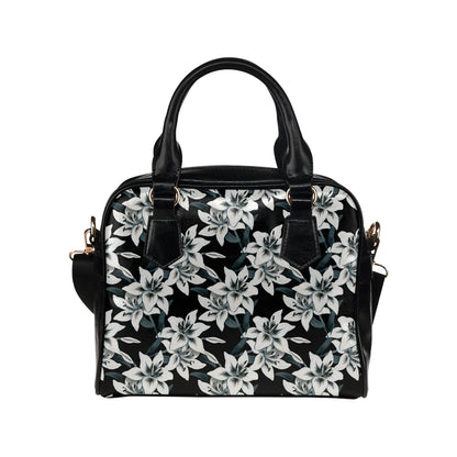 Lily Pattern Print Design 03 Shoulder Handbag