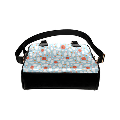 Bowling Pattern Print Design 09 Shoulder Handbag