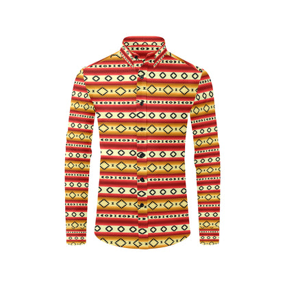 Serape Themed Men's Long Sleeve Shirt