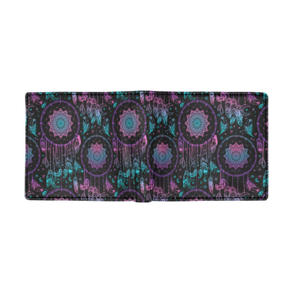 Dream catcher boho mandala Men's ID Card Wallet