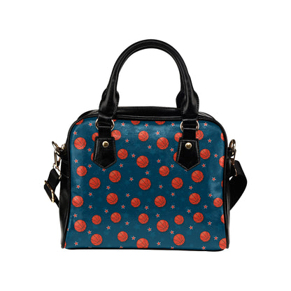 Basketball Pattern Print Design 02 Shoulder Handbag