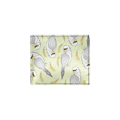 Parakeet Pattern Print Design A03 Men's ID Card Wallet