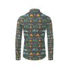 Camping Tent Pattern Print Design 03 Men's Long Sleeve Shirt