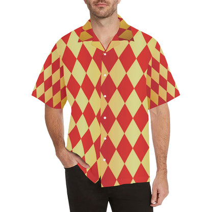 Harlequin Pattern Print Design 03 Men's Hawaiian Shirt