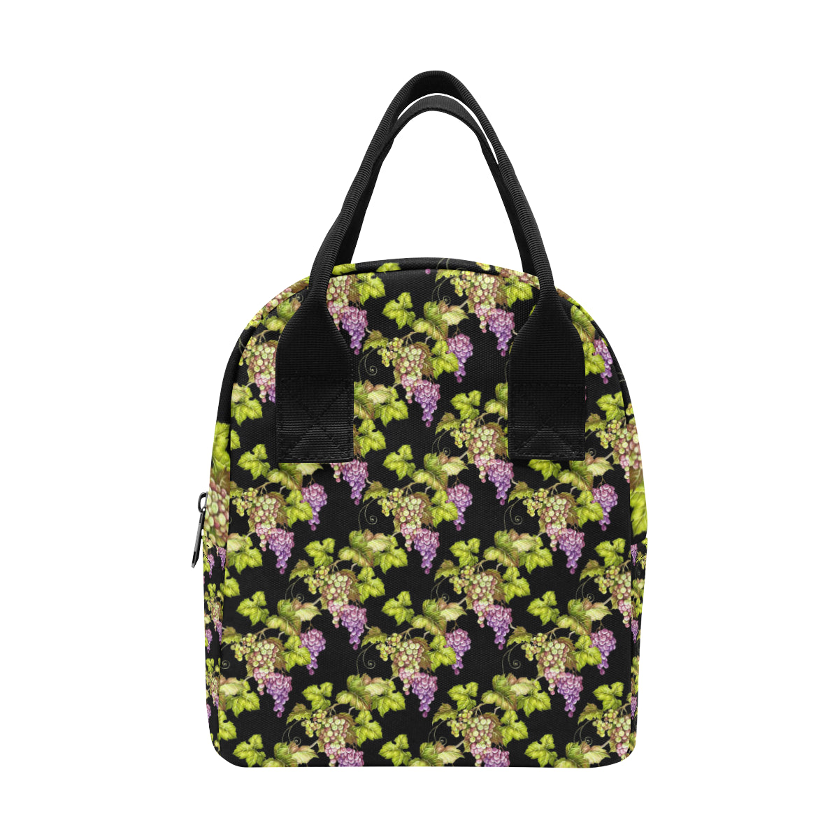 Grape Pattern Print Design GP04 Insulated Lunch Bag