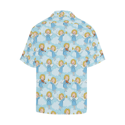 Angel Musician Pattern Print Design 09 Men's Hawaiian Shirt