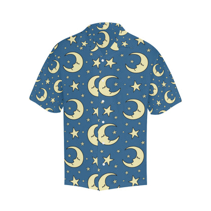Moon Night Pattern Print Design 03 Men's Hawaiian Shirt