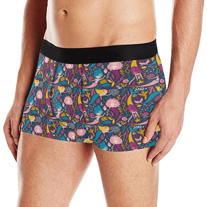 Mermaid Pattern Print Design 08 Men's Boxer Briefs