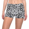 Polynesian Traditional Tribal Yoga Shorts