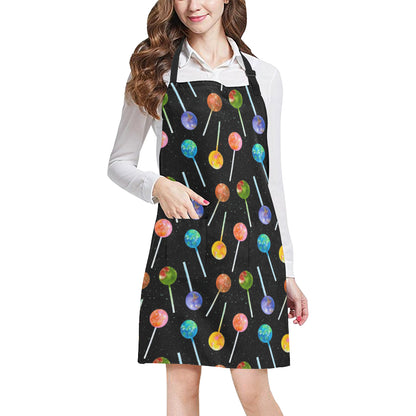 Lollipop Pattern Print Design LL04 Apron with Pocket