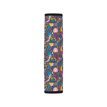 Mermaid Pattern Print Design 08 Car Seat Belt Cover