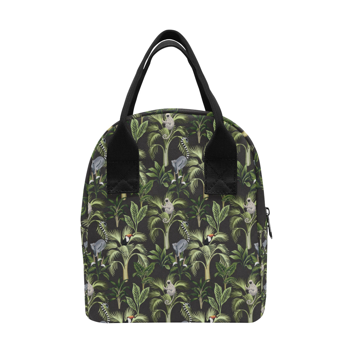 Rainforest Pattern Print Design RF05 Insulated Lunch Bag