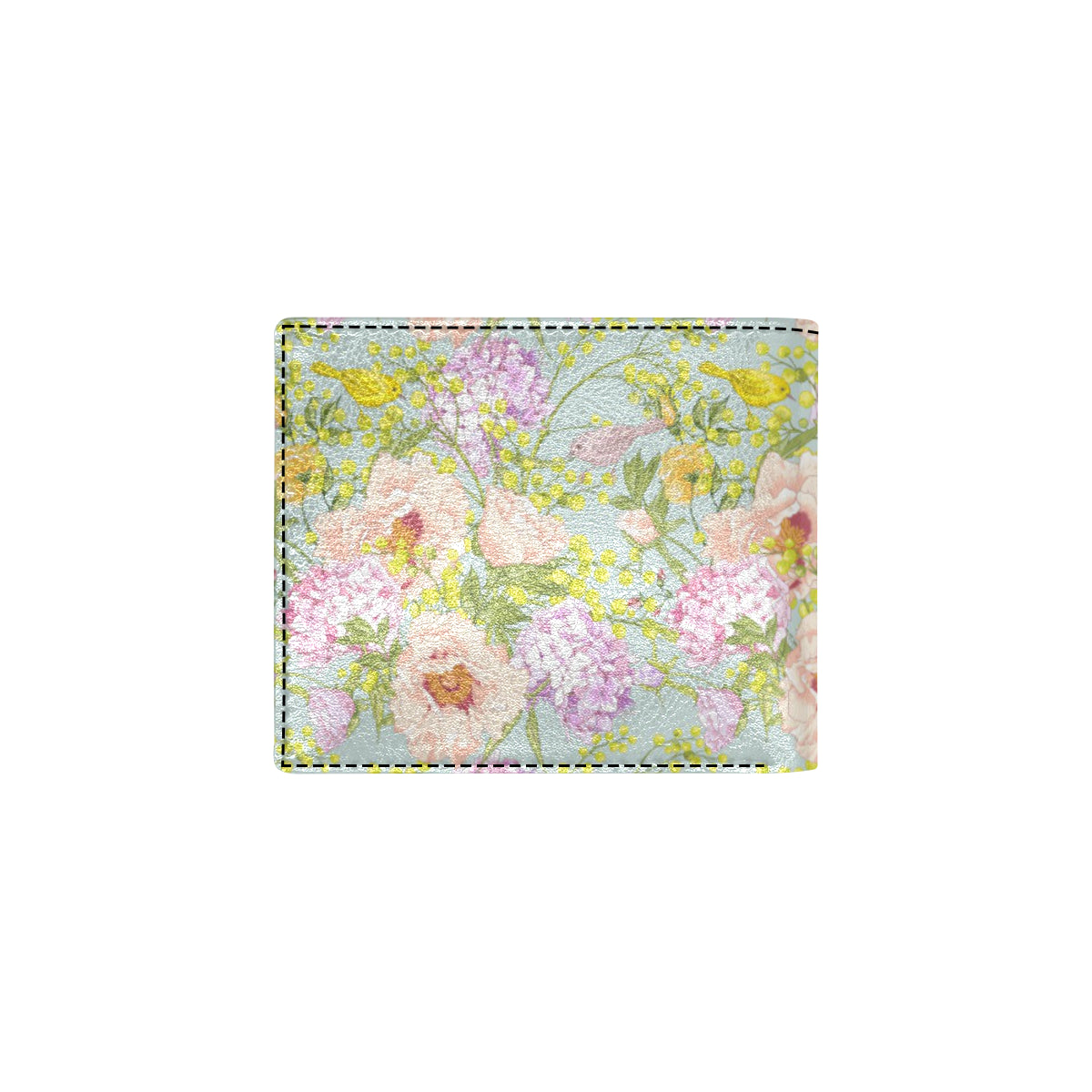 Hydrangea Pattern Print Design HD02 Men's ID Card Wallet