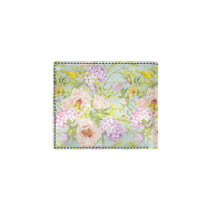 Hydrangea Pattern Print Design HD02 Men's ID Card Wallet