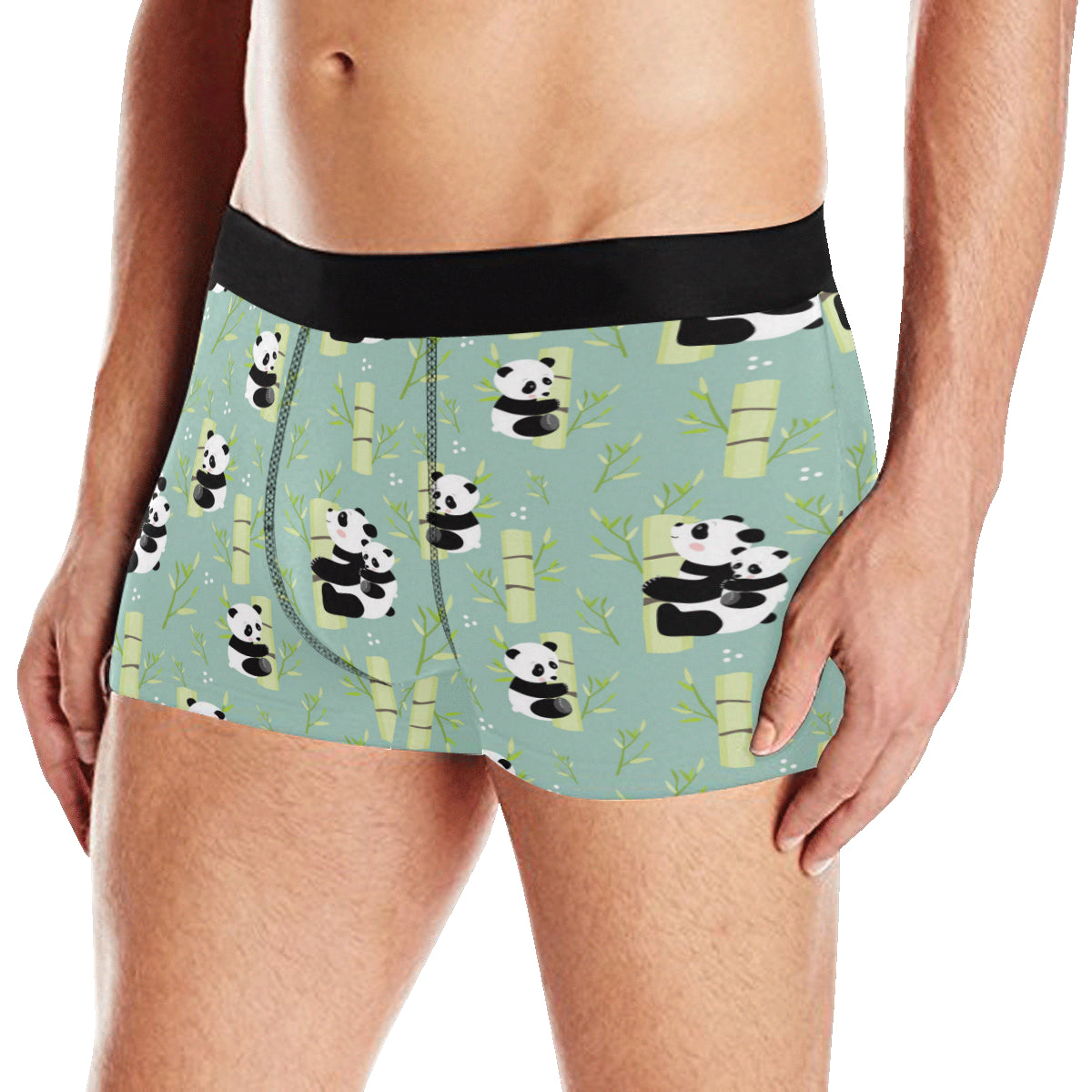 Panda Pattern Print Design A03 Men's Boxer Briefs