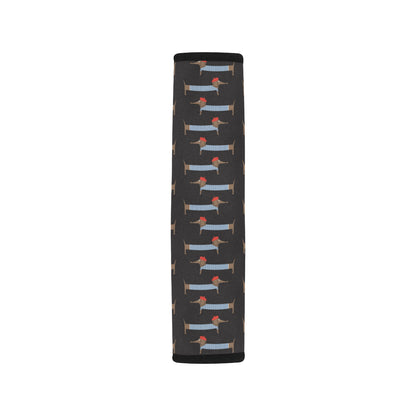 Dachshund Pattern Print Design 04 Car Seat Belt Cover