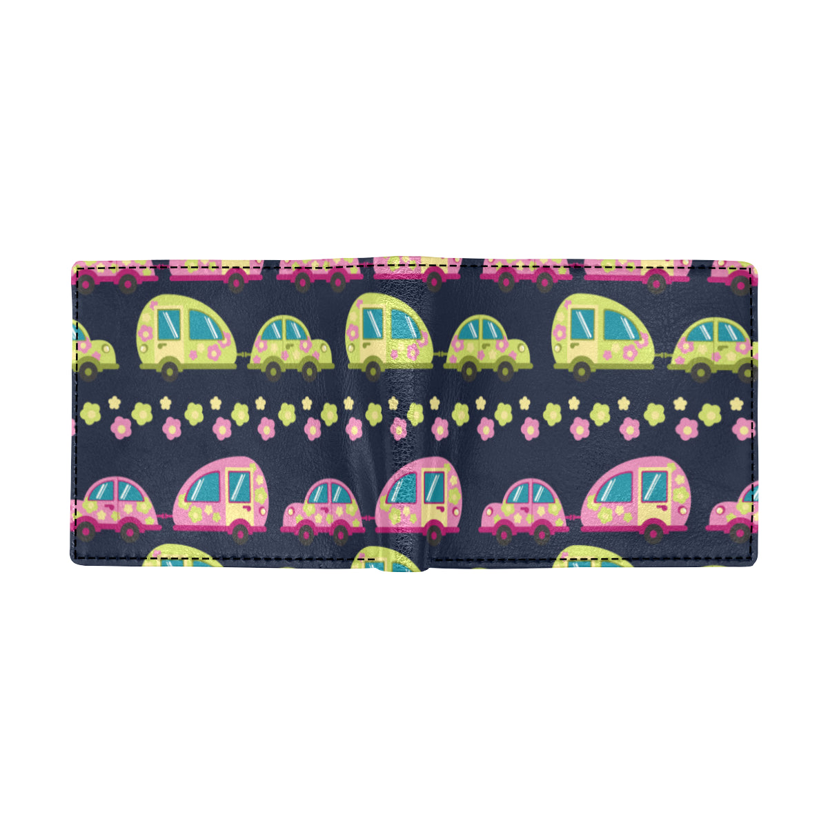 Camper Cute Camping Design No 3 Print Men's ID Card Wallet