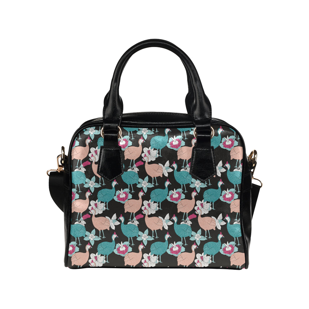 Guinea Fowl Pattern Print Design 03 Shoulder Handbag