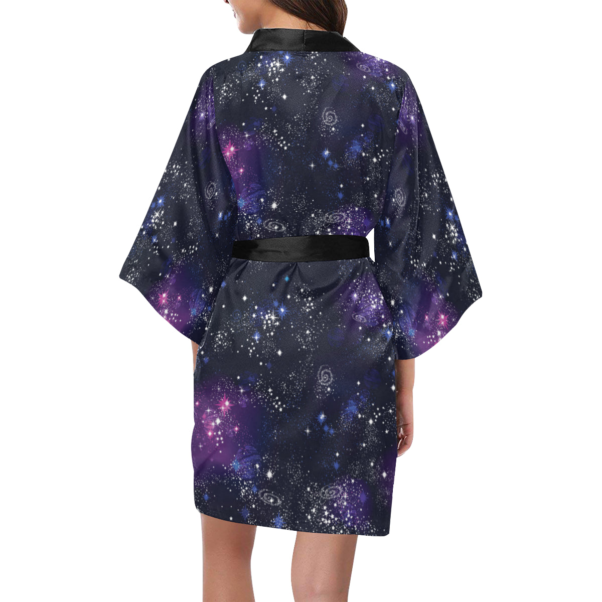 Cosmic Pattern Print Design 03 Women's Short Kimono