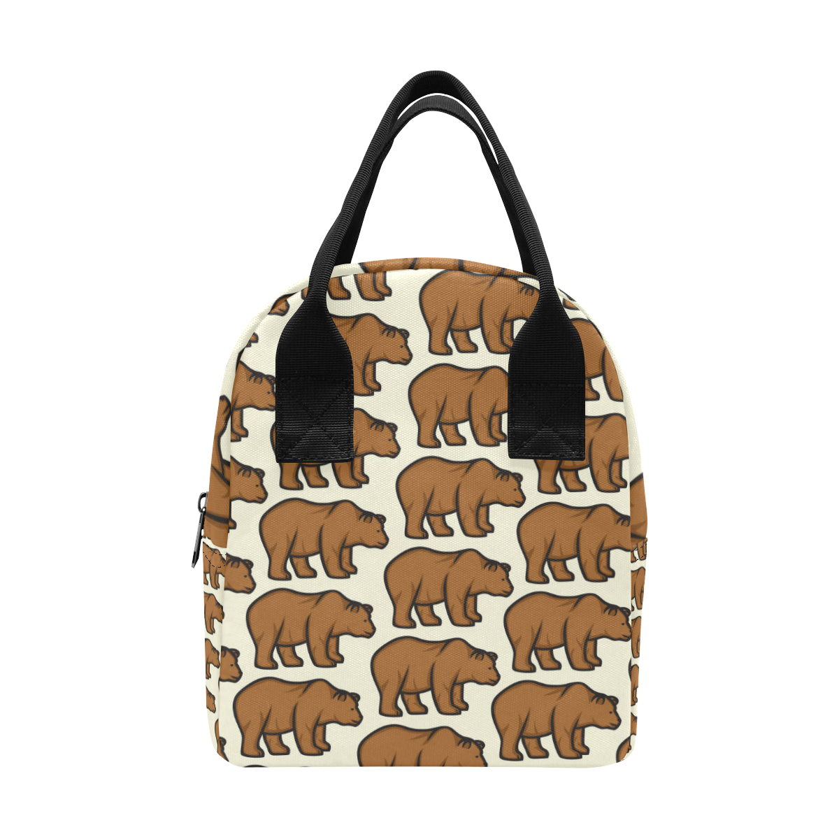 Bear Pattern Print Design BE05 Insulated Lunch Bag