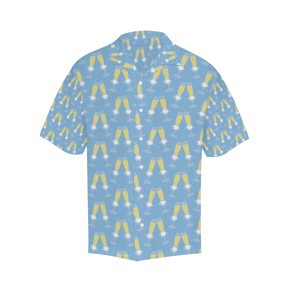 Champagne Pattern Print Design 06 Men's Hawaiian Shirt