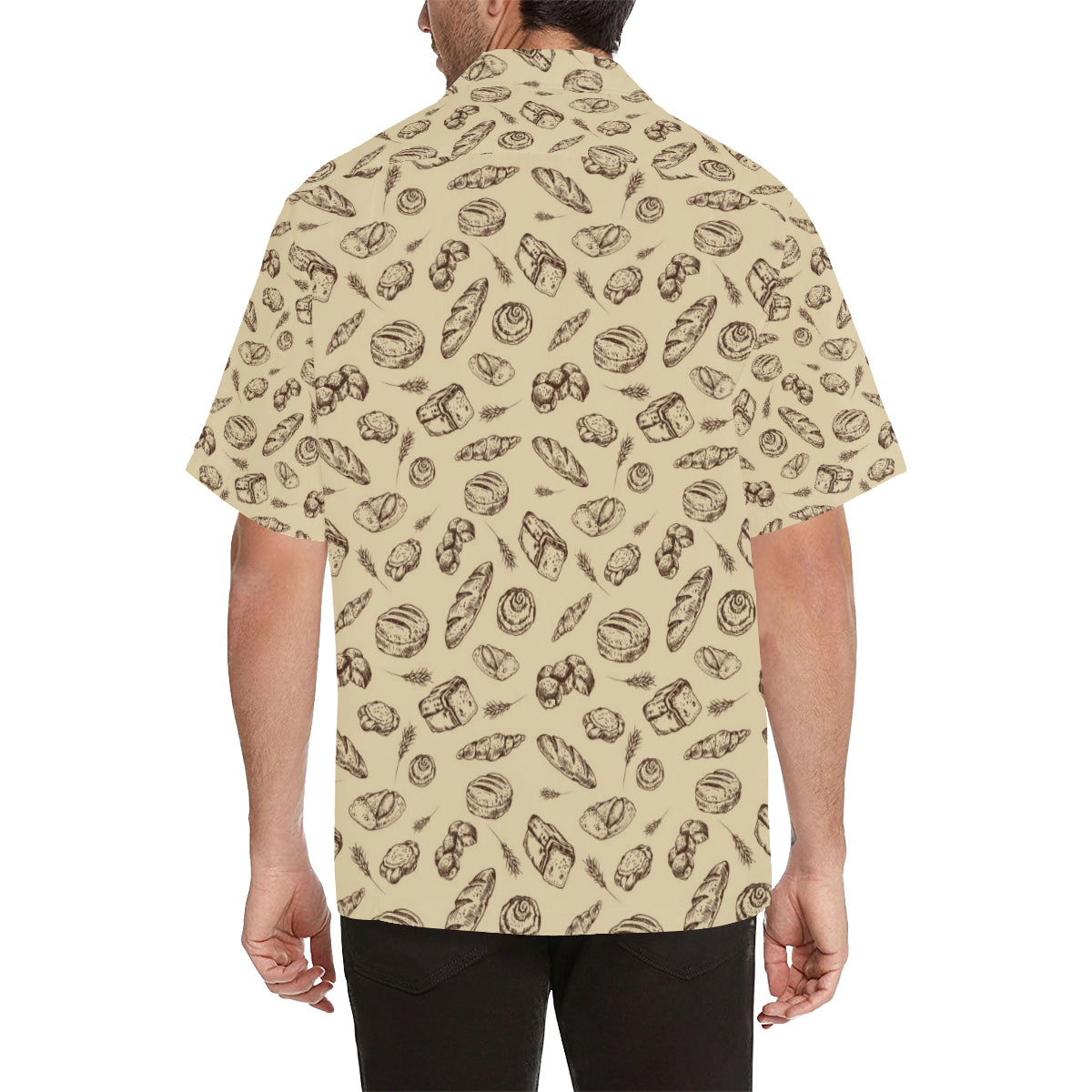 Bread Pattern Print Design 04 Men's Hawaiian Shirt