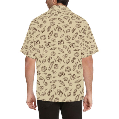 Bread Pattern Print Design 04 Men's Hawaiian Shirt