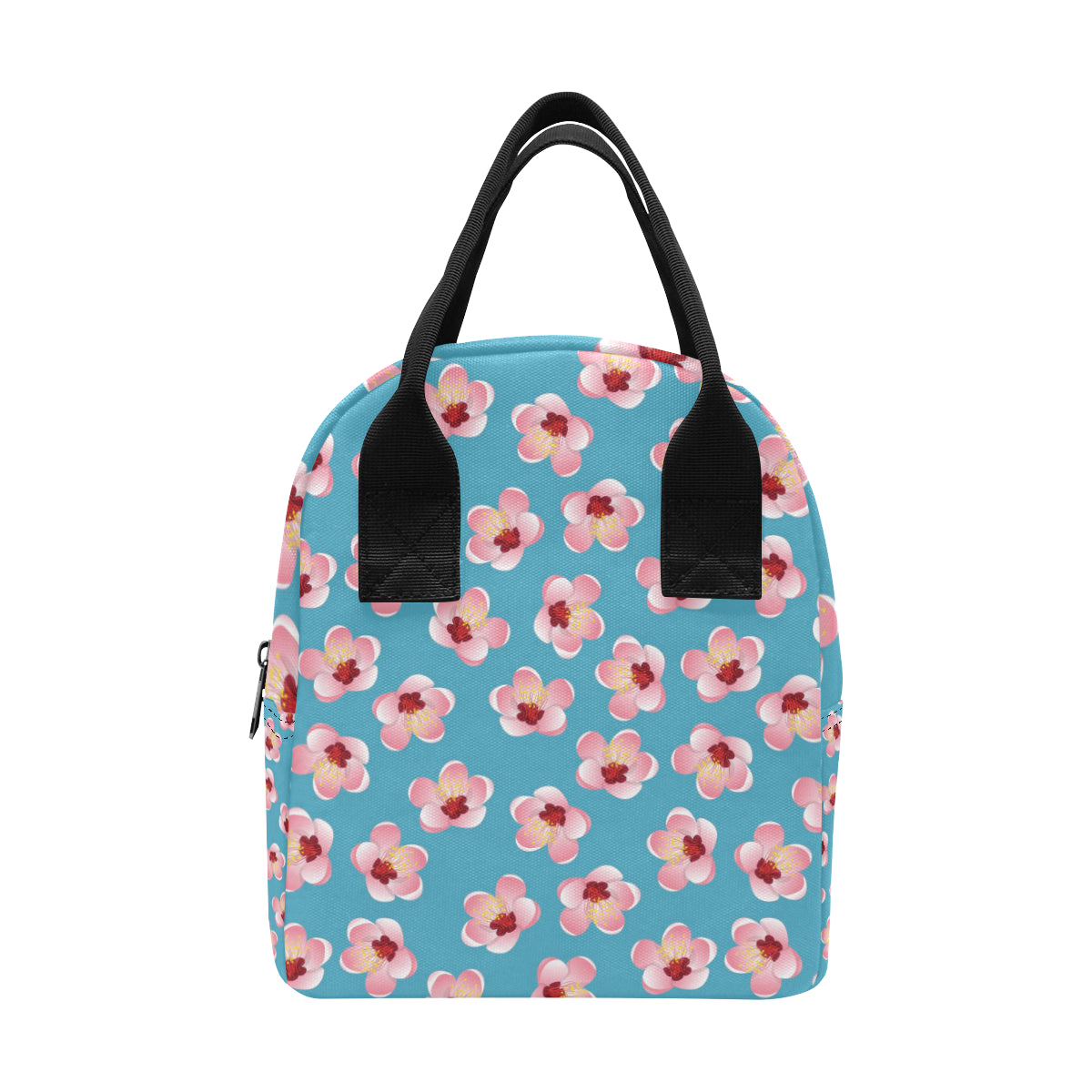 Cherry Blossom Pattern Print Design CB09 Insulated Lunch Bag