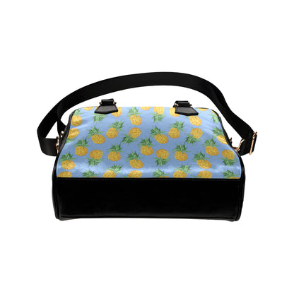Pineapple Pattern Print Design A04 Shoulder Handbag