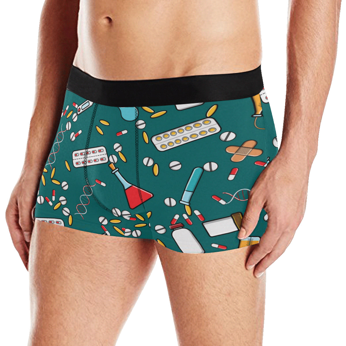 Nurse Pattern Print Design A05 Men's Boxer Briefs