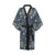 Nautical Pattern Print Design A01 Women's Short Kimono