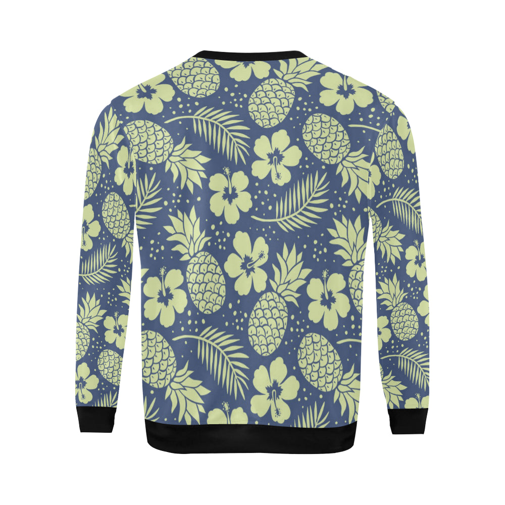 Pineapple Pattern Print Design PP07 Men Long Sleeve Sweatshirt