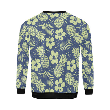 Pineapple Pattern Print Design PP07 Men Long Sleeve Sweatshirt