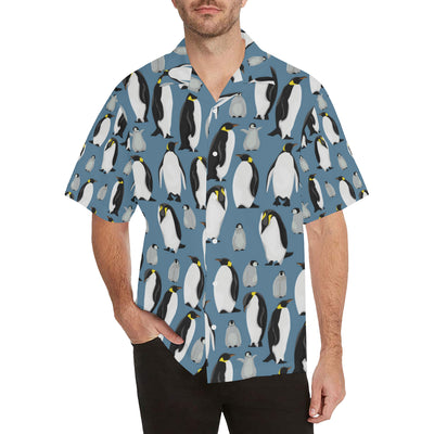 Penguin Pattern Print Design A03 Men's Hawaiian Shirt