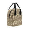 Tiki Brown Mask Print Insulated Lunch Bag