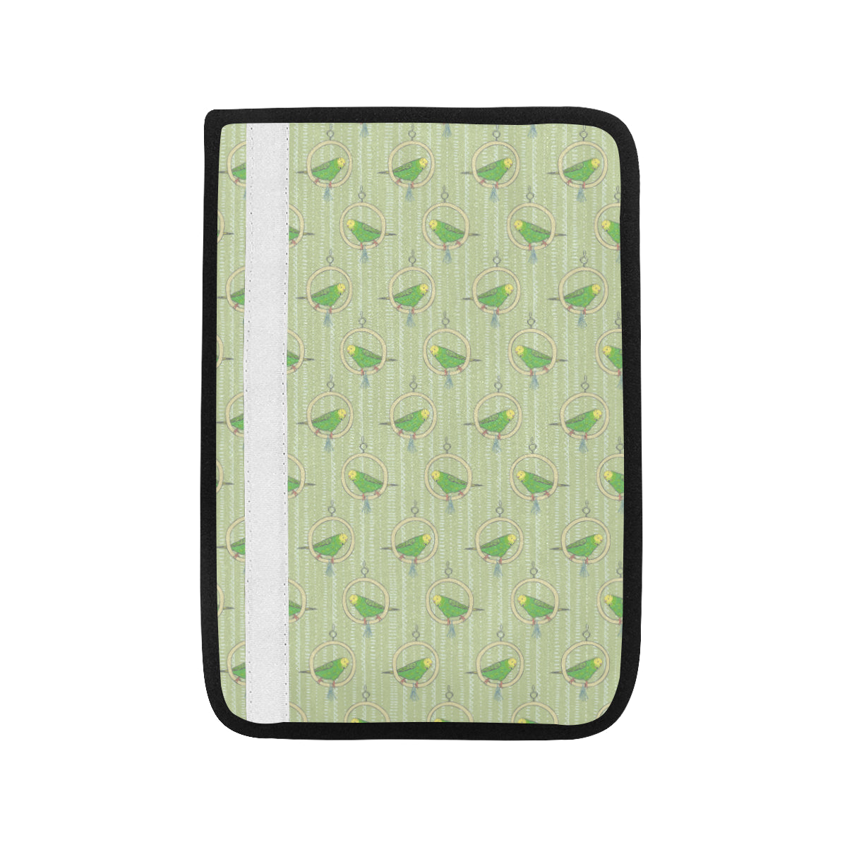 Budgerigar Pattern Print Design 02 Car Seat Belt Cover