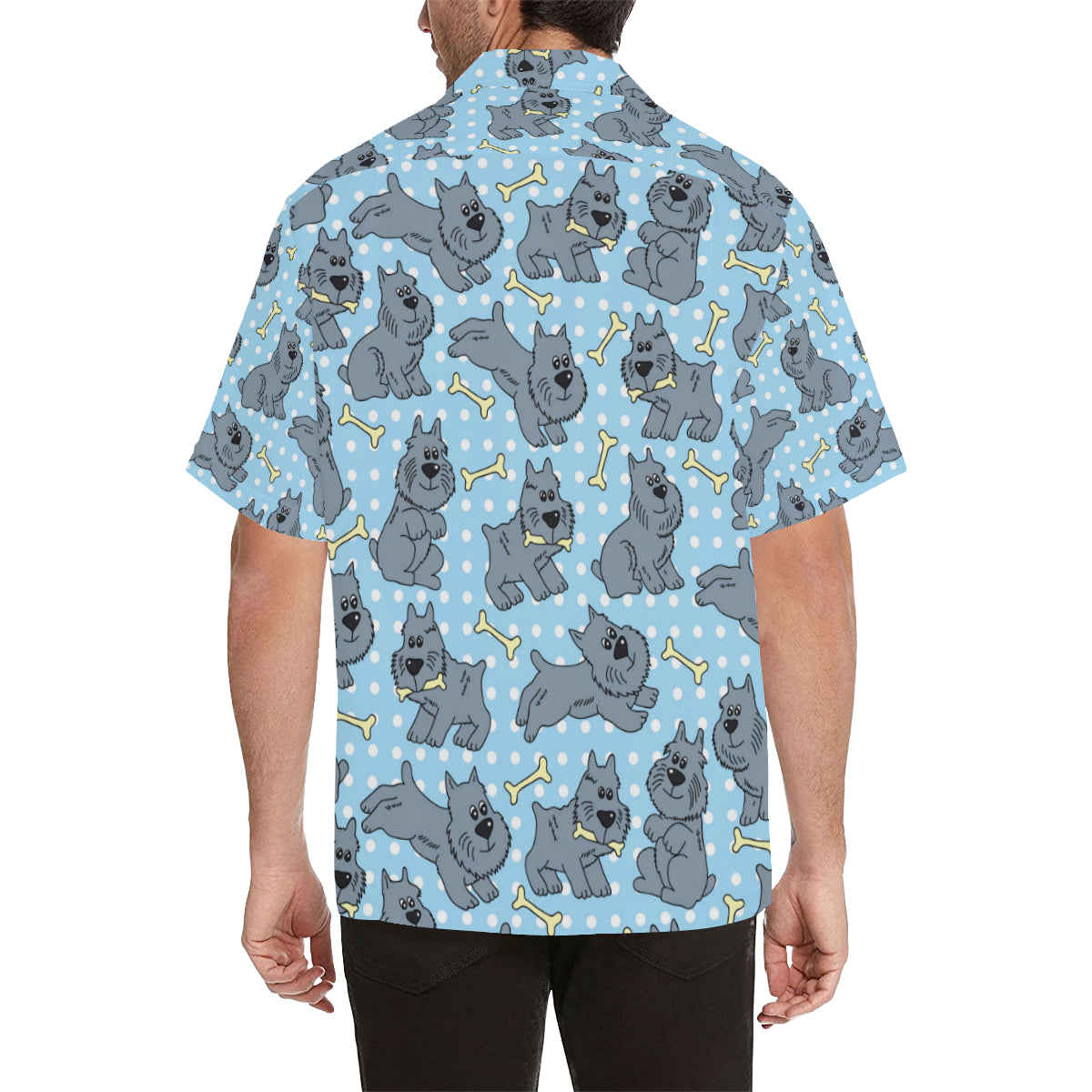 Schnauzers Pattern Print Design A02 Men's Hawaiian Shirt